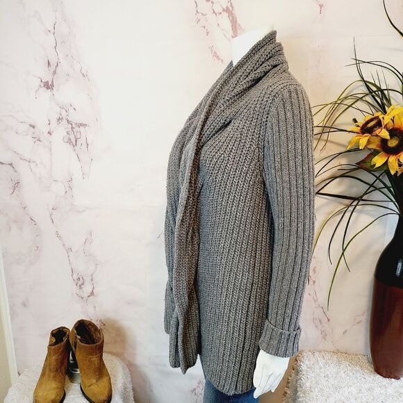 Lafayette 148 cashmere blend twist shawl collar cardigan - Picture 4 of 7